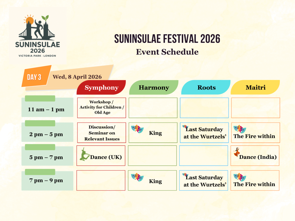 Suninsulae festival schedule day 3 london
