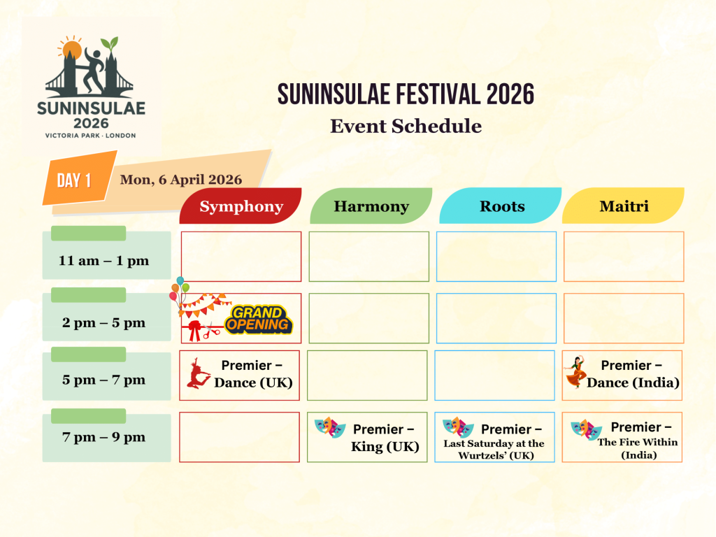 Suninsulae festival day 1 schedule london